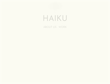 Tablet Screenshot of haiku-studio.com